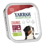 Yarrah - Nassfutter Hundekübelbrocken mit Bio-Rindfleisch
