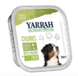 Yarrah - Nassfutter Hundebrocken mit Huhn Bio 12 x 150 gr