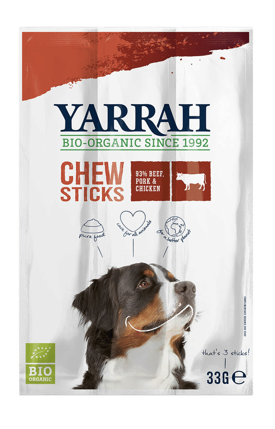 Yarrah – Hundesnack-Kaustäbchen mit Rindfleisch-1