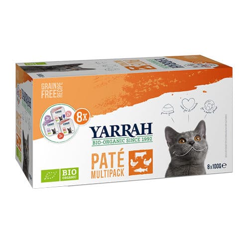 Yarrah – MultiPack Pastete Katze Bio 8 x 100 gr-1